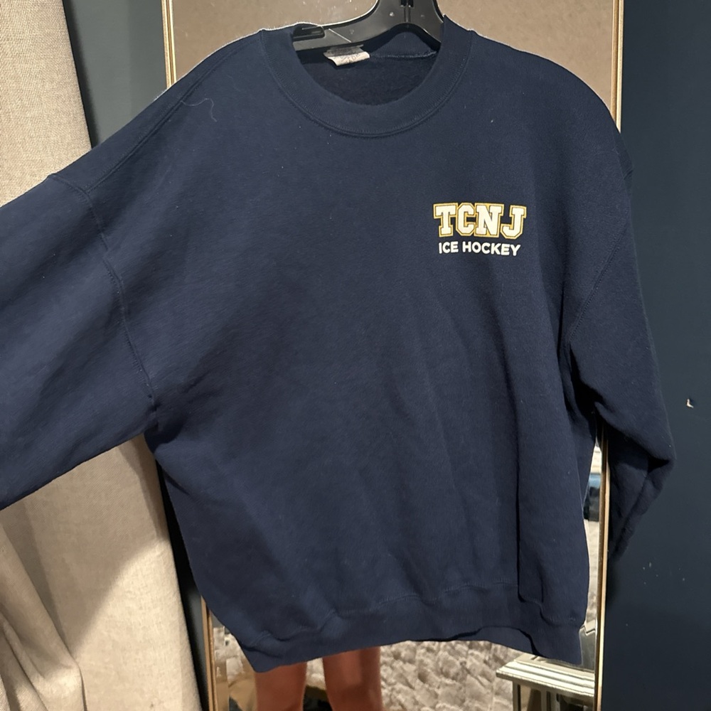 Navy TCNJ Ice Hockey Sweatshirt